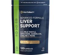 Liver Support Supplement | Milk Thistle Complex with Artichoke, Dandelion, Choline, Turmeric, Beetroot and More! | 16 Active Ingredients | Vegan Liver Health | 120 Capsules | by Horbaach