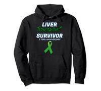 Liver Transplant 5 Year Anniversary Survivor Warrior patient Pullover Hoodie