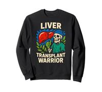 Liver Transplant Warrior Cool Mens Surgery Recovery Sweatshirt