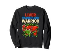 Liver Transplant Warrior Cool Mens Surgery Recovery Sweatshirt