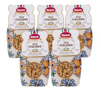 LIVERA - Organic Gigli Ricci durum wheat semolina pasta, Organic, bronze-drawn, slow-dried, Italian, artisanal production, pack of 3 x 500g