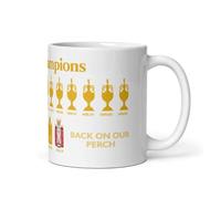 Liverpool 20 League Titles Mug - League Champions Celebration Gift - Champions of England Back on Our Perch Gold Cup Design