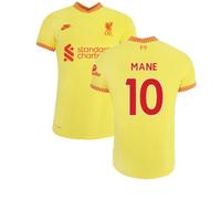 Liverpool 2021-22 Third Shirt Mané in Yellow | Size: Small Liverpool Yellow S