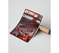 Liverpool 2024/2025 League Champions Picture Poster Photo Mo Salah League Title Picture Frame (A4 Print Only)