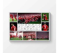 Liverpool 2024-2025 Season Champions Poster A4 Printed Signed Photo Gift For Football Fans