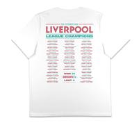 Liverpool 24/25 Champions T-Shirt, White, M