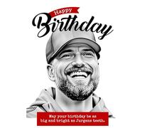 Liverpool Birthday Card for Men | Him | Liverpool Football, LFC. Dad, Uncle, Brother, Nephew, Son, Grandad, Friend. May Your Birthday be as bright as Jurgen Klopps teeth.
