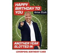 Liverpool Birthday Card for Men | Liverpool Birthday Card for Boys. Football Card for Son, him, football fan. Featuring Arne Slot, the Liverpool Football Manager. LFC | L.F.C