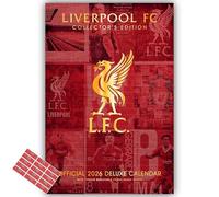 Liverpool Calendar 2026 Official Deluxe Calendar Collectors Edition with FREE Organisational Stickers Included