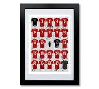 Liverpool Champions 2024-2025 team squad Signed poster print framed picture photo autograph gift 24/25 Luis Diaz Mo Salah Alexander-Arnold Van Dijk (19/20 Black Framed & Mounted)