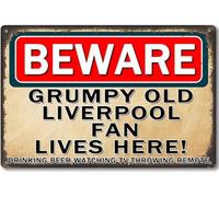 Liverpool Champions 2025 Inspired Metal Tin Sign 30x20cm - Retro Football Fan Gift, Durable Wall Plaque for Man Cave, Pub & Bedroom Decor