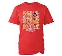 Liverpool Champions 2025 T-Shirt, England English Football Tshirt, Liverpool Fan Shirt, Football Champions Unisex Top (Red, XL)