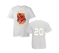 Liverpool Champions 2025 T-Shirt, English Football Tshirt, Liverpool Fan Shirt, Football Champions Unisex Top (White, 12 Years)
