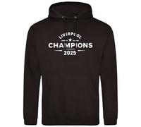 Liverpool Champions Adult Hoodie Football Mens Scousers Design for Husband Dad Son Supporter Fan, M, Black