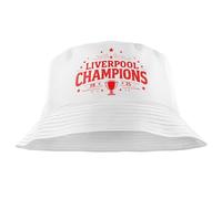Liverpool Champions Bucket Hat 2025 Design for Football Fan Supporter Men Boys Guy Headwear