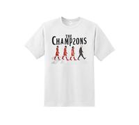 Liverpool Champions T-Shirt - Premier League Winners Celebration Tee for Scousers |Champions Trophy T-Shirt Unisex Fan Top |League Title Winner Football Shirt Match Day Supporters White