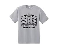 Liverpool Champions T-Shirt Walk On Adult - Premier League Winners Celebration Tee for Scousers | Quality Printed Unisex Fan for Him | Football Shirt Match Day Supporters Apparel Grey