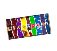 Liverpool Chocolate Bar Wrapper Novelty Gift Present for Football Club Sports Birthday Xmas CH-9850 (with chocolate bar (100g))