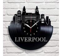 Liverpool City Vinyl Record Wall Clock Art Home Decor Vinyl Clock Vintage Wall Art The Best Travel Souvenirs