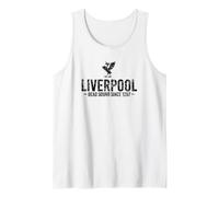 Liverpool Dead Sound Since 1207 Liver Bird Black Aged Print Tank Top
