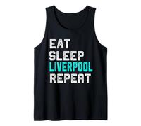 Liverpool Eat Sleep Liverpool England Vintage Fan Gift Tank Top