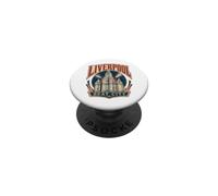 Liverpool England Beat City Royal Liver Building PopSockets Adhesive PopGrip