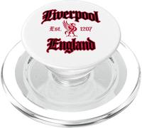 Liverpool England Est. 1207 Black and Red PopSockets PopGrip for MagSafe