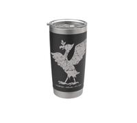Liverpool England Est. 1207 Colossal Liver Bird Aged Grey Stainless Steel Insulated Tumbler