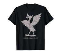 Liverpool England Est. 1207 Colossal Liver Bird Aged Grey T-Shirt