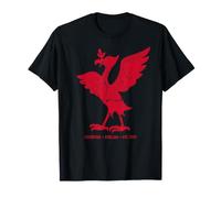 Liverpool England Est. 1207 Colossal Liver Bird Aged Red T-Shirt