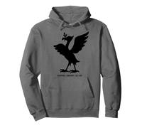 Liverpool England Est. 1207 Colossal Liver Bird Black Print Pullover Hoodie