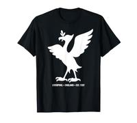 Liverpool England Est. 1207 Colossal Liver Bird White Print T-Shirt