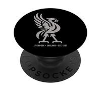 Liverpool England Est. 1207 Colossal Liverbird Grey Print PopSockets Adhesive PopGrip