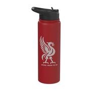 Liverpool England Est. 1207 Colossal Liverbird Grey Print Stainless Steel Insulated Water Bottle