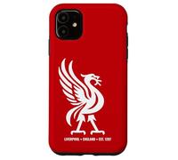 Liverpool England Est. 1207 Colossal Liverbird White Print Case for iPhone 11