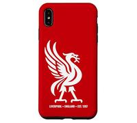 Liverpool England Est. 1207 Colossal Liverbird White Print Case for iPhone XS Max