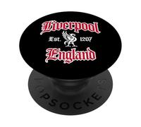 Liverpool England Est. 1207 Red and White PopSockets Adhesive PopGrip