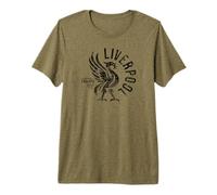Liverpool England Est. 1207 Round Black Distressed Print Premium T-Shirt