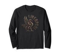 Liverpool England Est. 1207 Round Bronze Print Long Sleeve T-Shirt