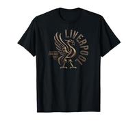 Liverpool England Est. 1207 Round Bronze Print T-Shirt