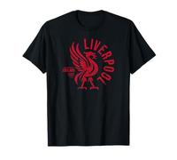 Liverpool England Est. 1207 Round Red Distressed Print T-Shirt