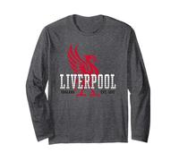 Liverpool England Est. 1207 Superimposed Gradient Lettering Long Sleeve T-Shirt