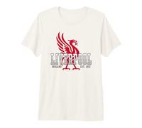 Liverpool England Est. 1207 Superimposed Gradient Lettering Premium T-Shirt