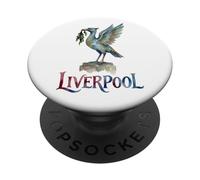 Liverpool England Liver Bird Watercolor PopSockets Adhesive PopGrip
