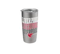 Liverpool England Liverbird Repeat Stainless Steel Insulated Tumbler