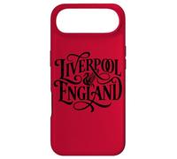 Liverpool England Ornate Lettering Black Print Case for iPhone Air