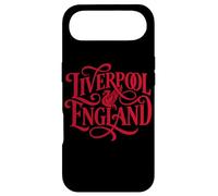 Liverpool England Ornate Lettering Red Print Case for iPhone Air