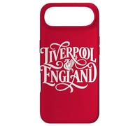 Liverpool England Ornate Lettering White Print Case for iPhone Air