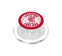 Liverpool England Photocopy Style Round White Print PopSockets PopGrip for MagSafe