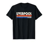Liverpool England Retro 70s 80s Style T-Shirt